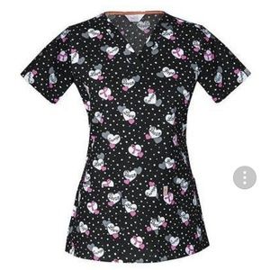 breast cancer scrub top